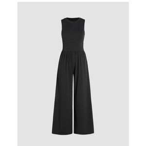 Cider Classic Black Wide-Leg Jumpsuit